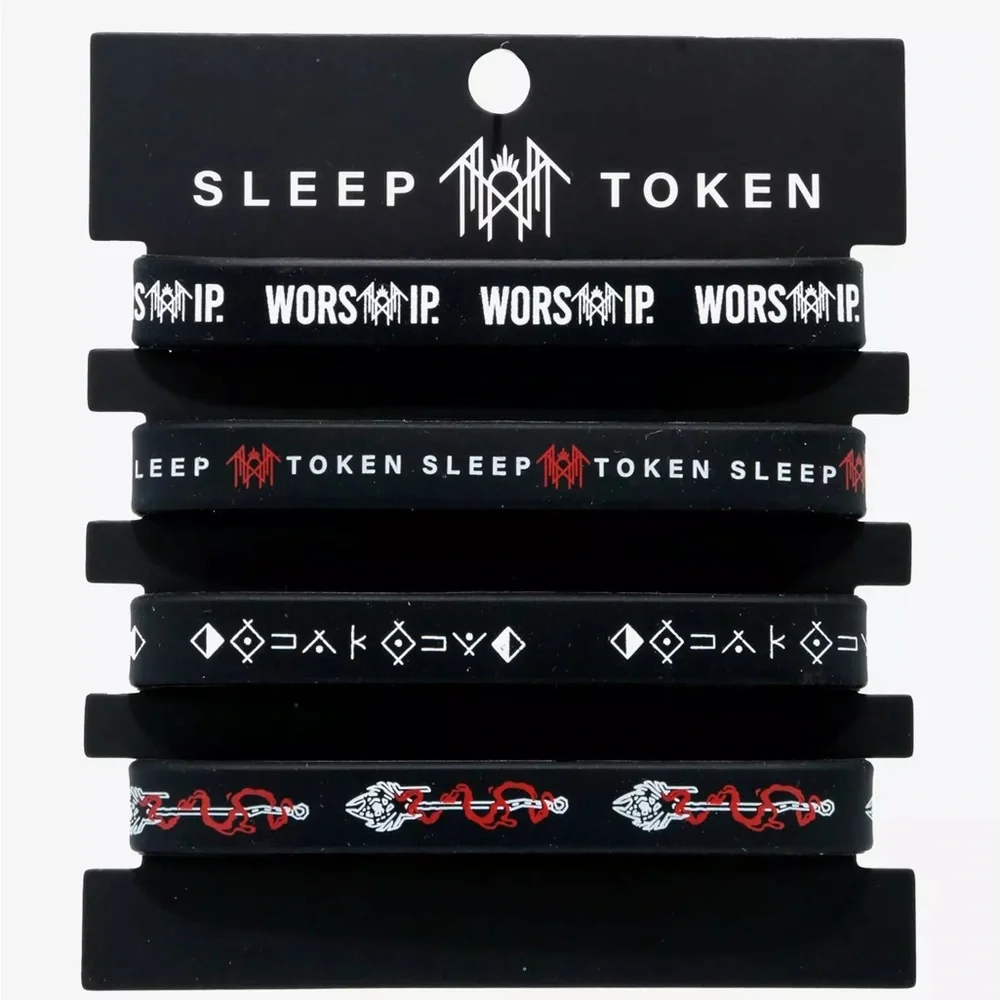 Sleep Token Icons Rubber‎ Bracelet Set Hot Topic